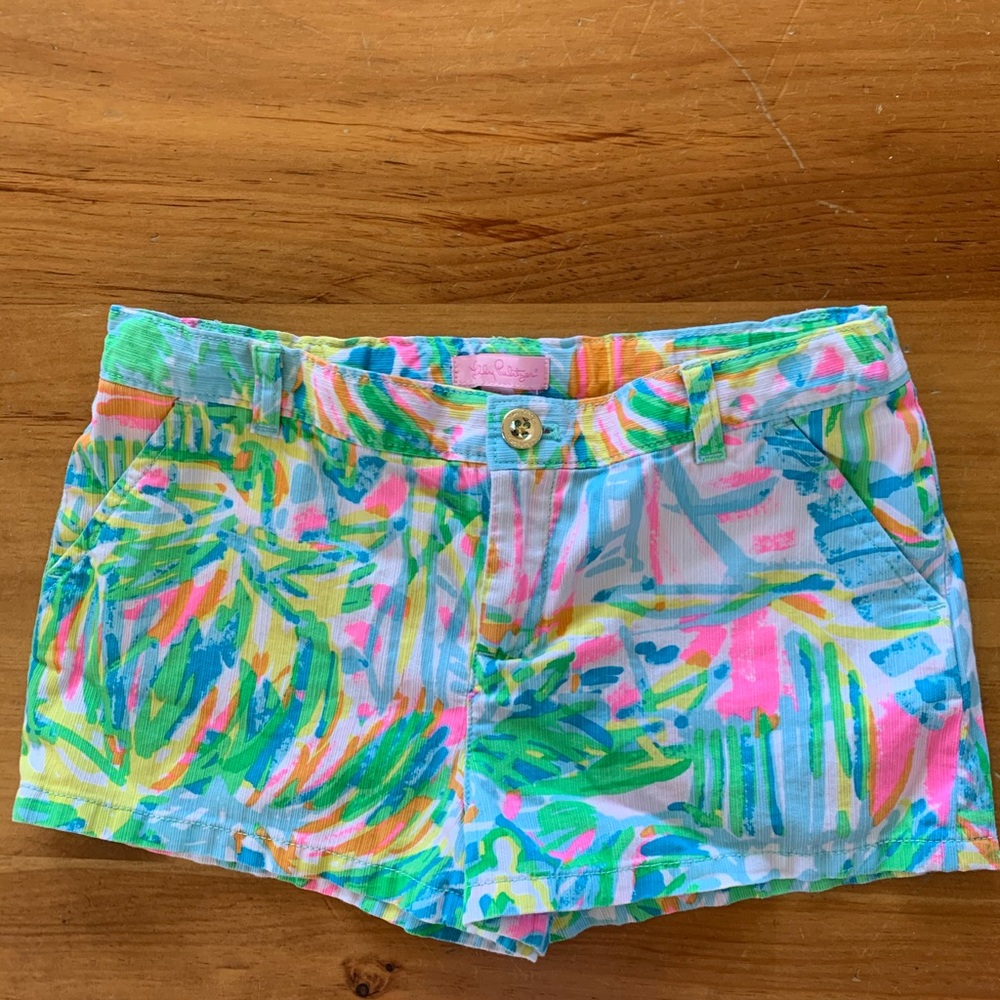 Multicolor girls spring shorts